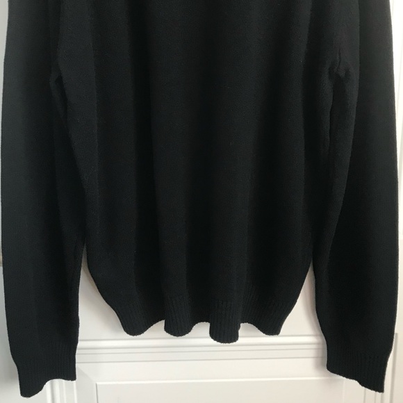 CHAPS Big Men's 2XL Black & Red USA Flag Thick 100% Cotton 1/4 Zip Sweater NWT - Picture 12 of 16